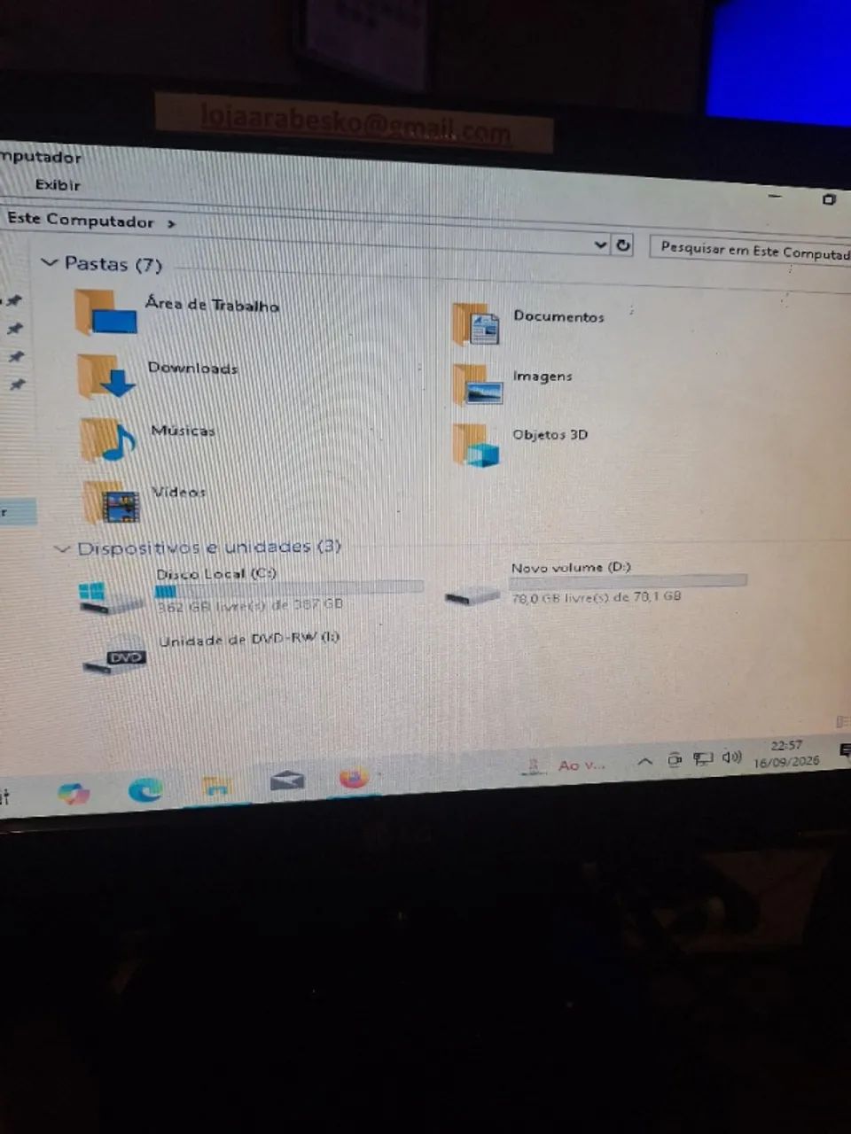 Computador completo funcionando normalmente  - Foto 5