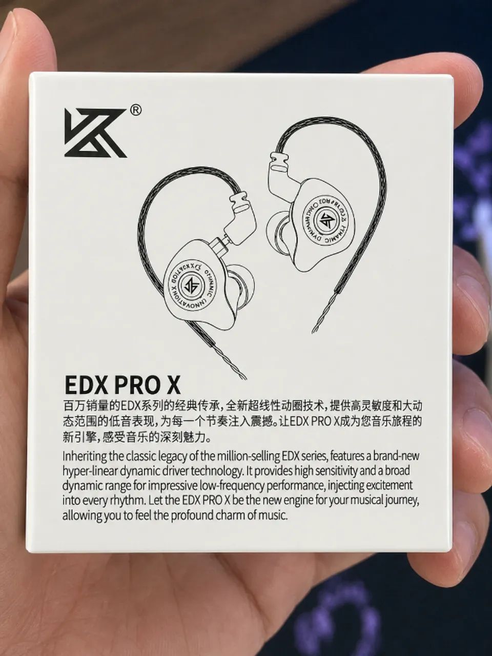 Fone KZ EDX PRO X Intra-Auricular com Fio Sem Microfone - Foto 3