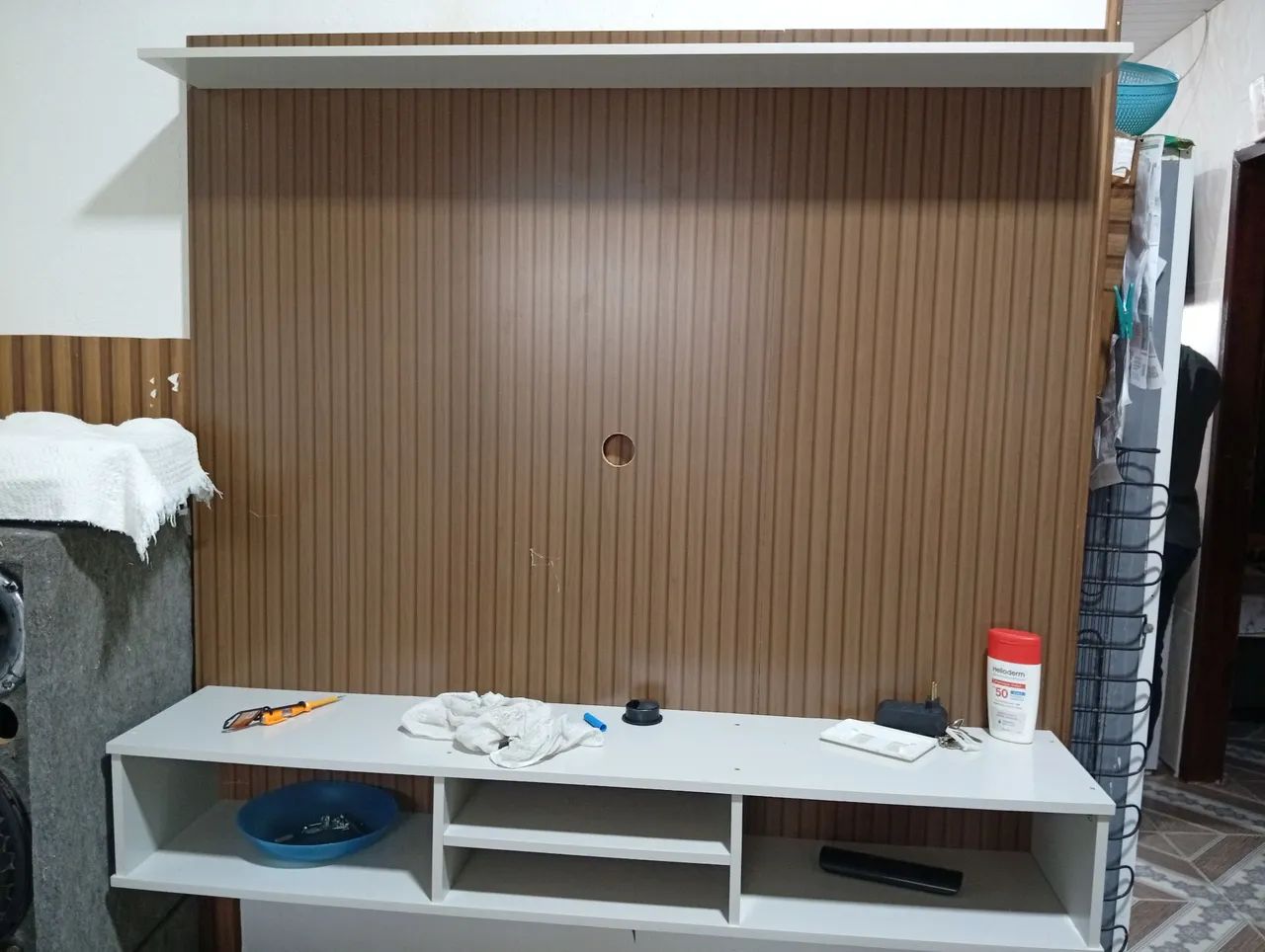 Painel Para TV de 50 Polegadas Ripado 3D - Novo 
