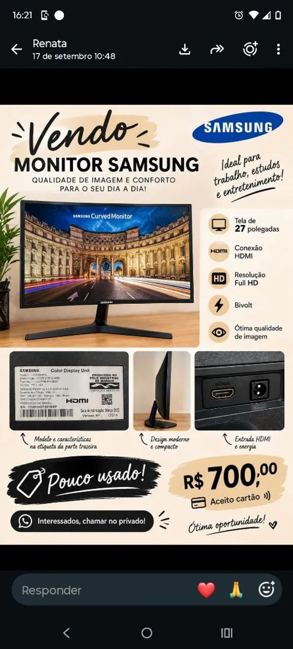 Monitor de computador  - Foto 3