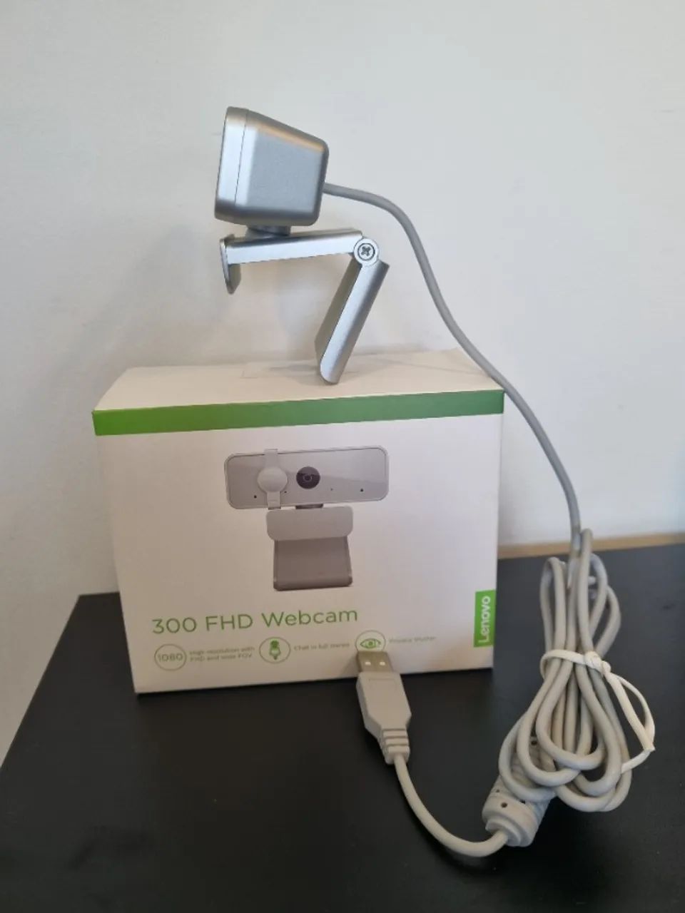 Webcam Lenovo 300 Full HD Com 2 Microfones Integrados 1080p 30fps USB  - Foto 2