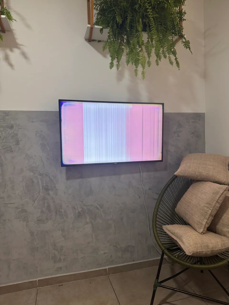 Smartv aoc 43 tela quebrada  - Foto 4