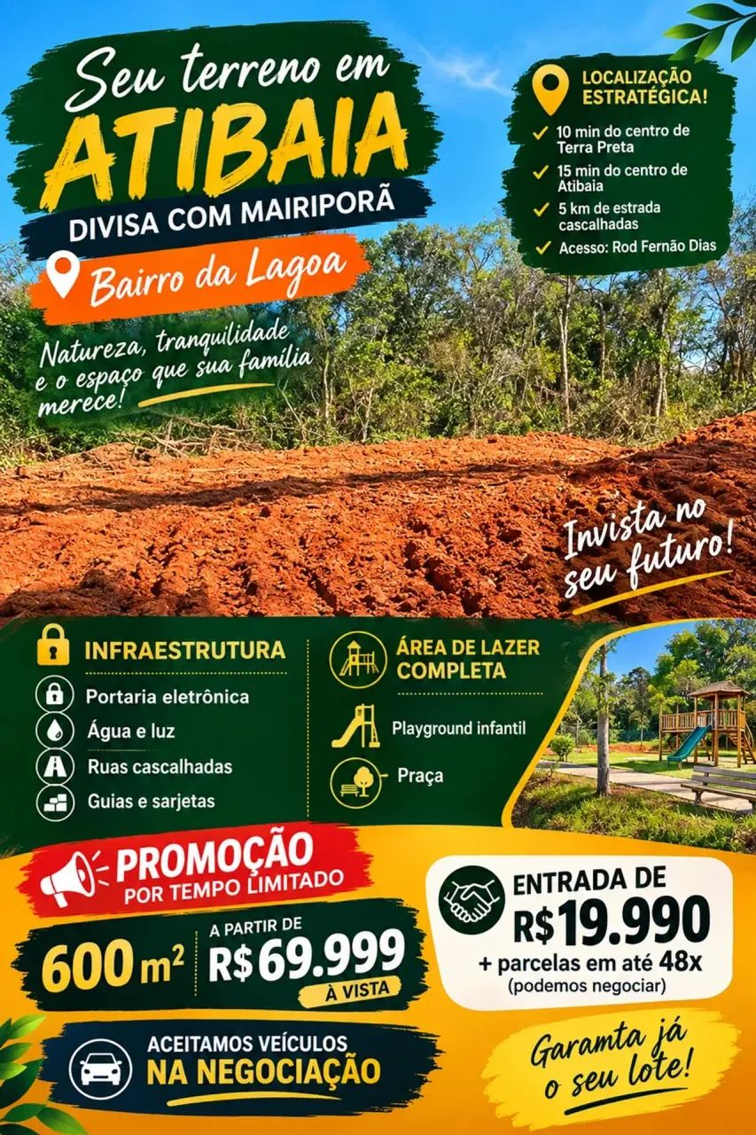 LOTES PARA SUA CHÁCARAS