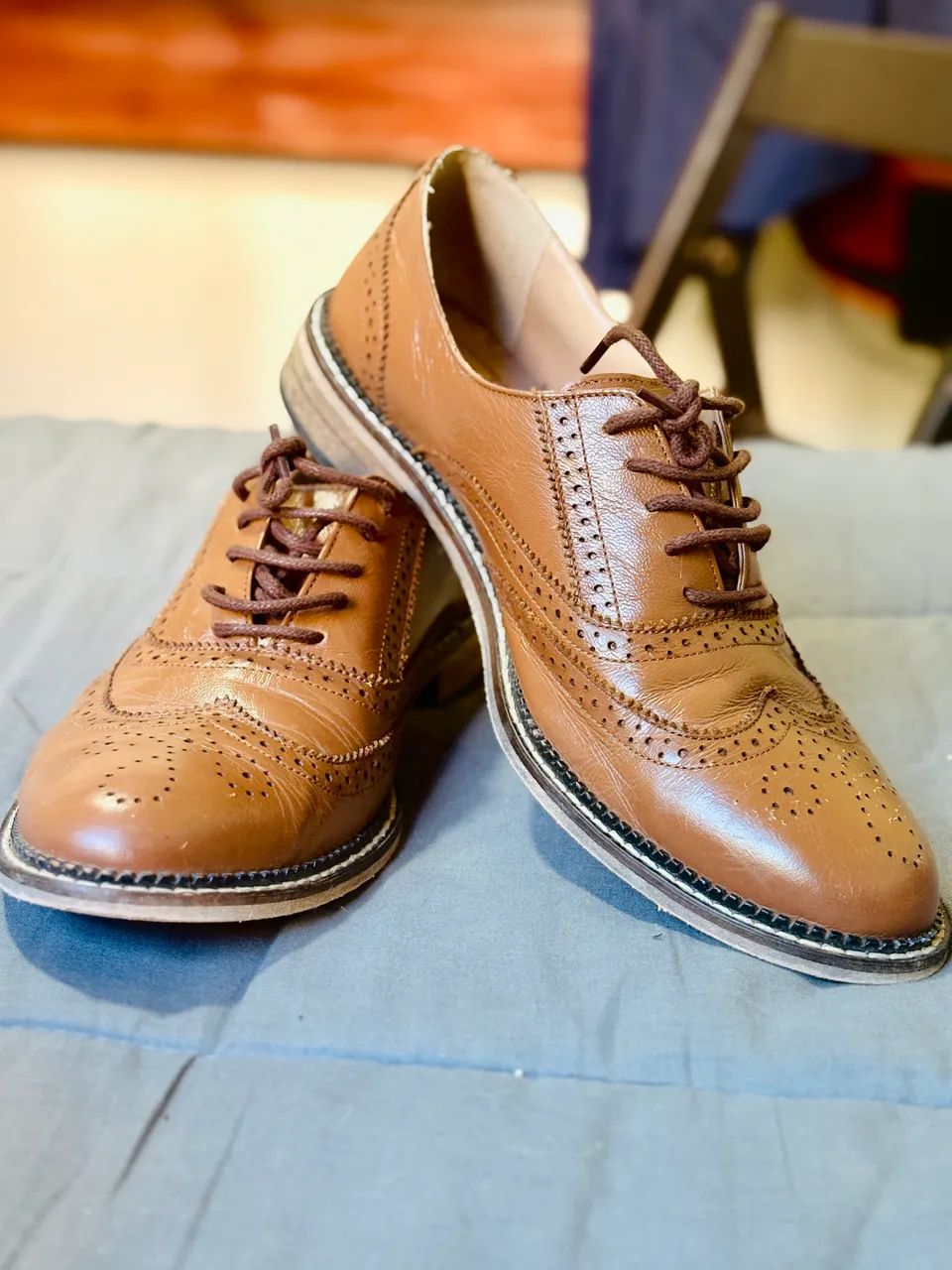 Sapato de couro vintage 38 - Foto 2