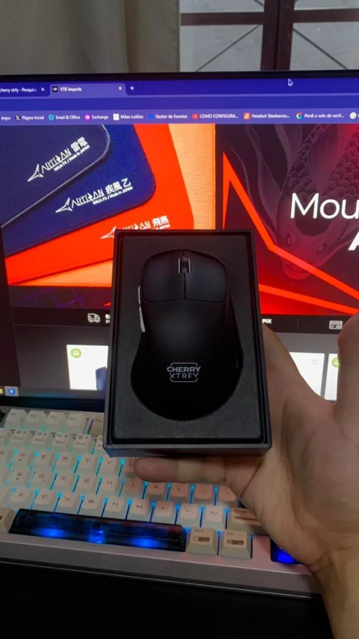 Mouse Cherry Xtrfy M64 Pro Wireless 8khz - PRETO  - Foto 4
