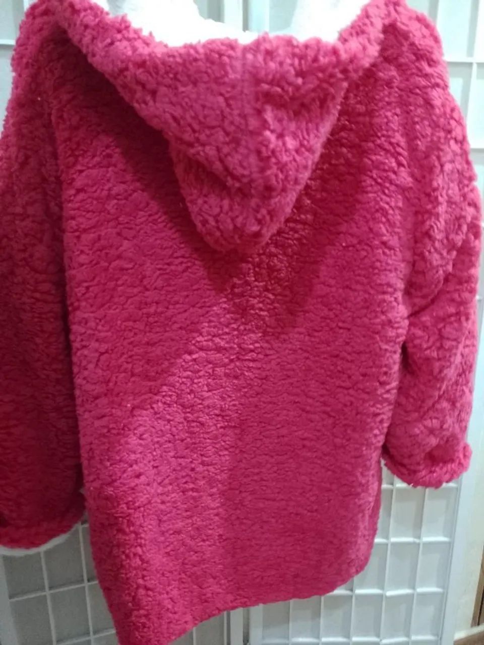 Sobretudo Ted Rosa Pink e branco novo  - Foto 3