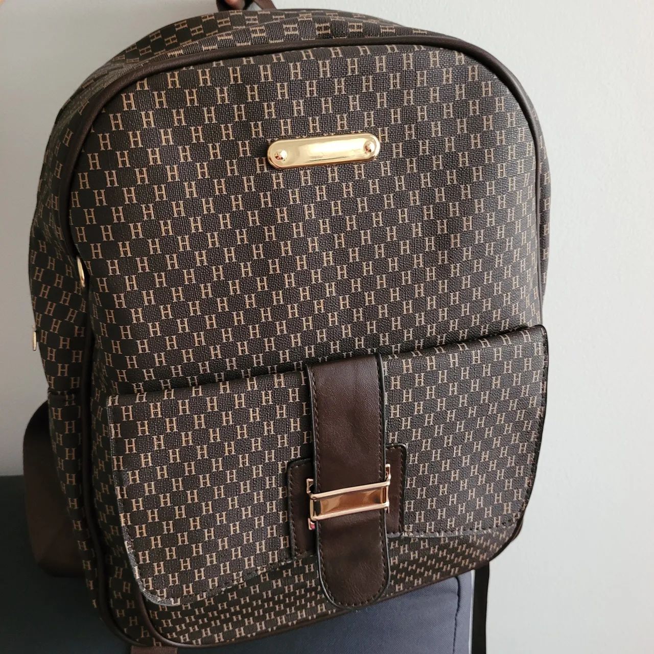 Mochila maravilhosa, moderna e elegante, nova, marrom - Foto 2