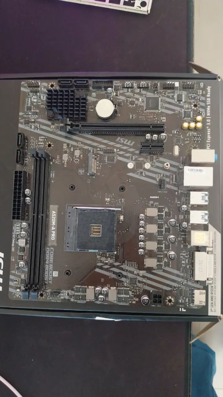 Placa-Mãe MSI A520M-A PRO - Foto 2