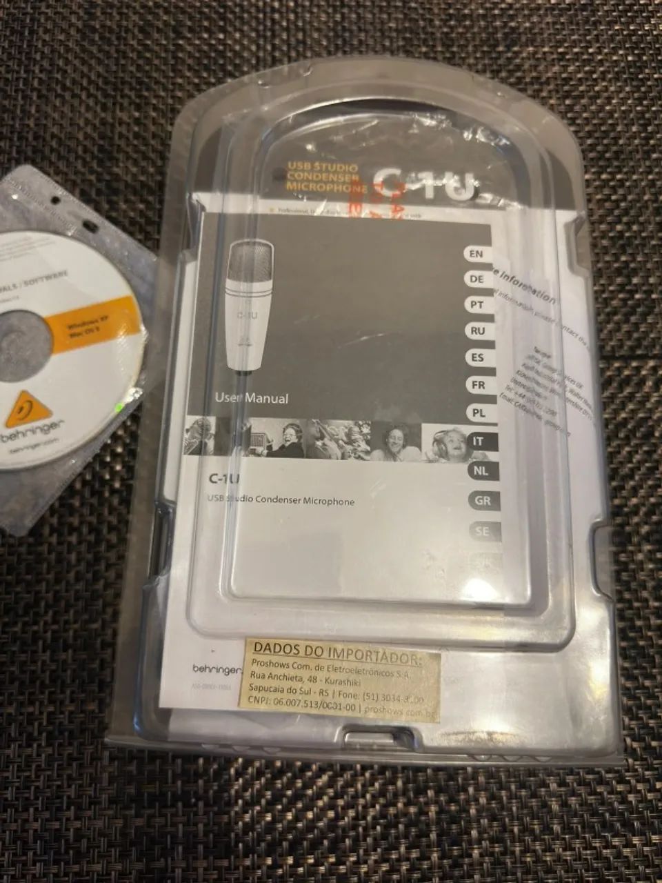 Microfone de Estúdio USB Behringer C-1U (Original) - Foto 3
