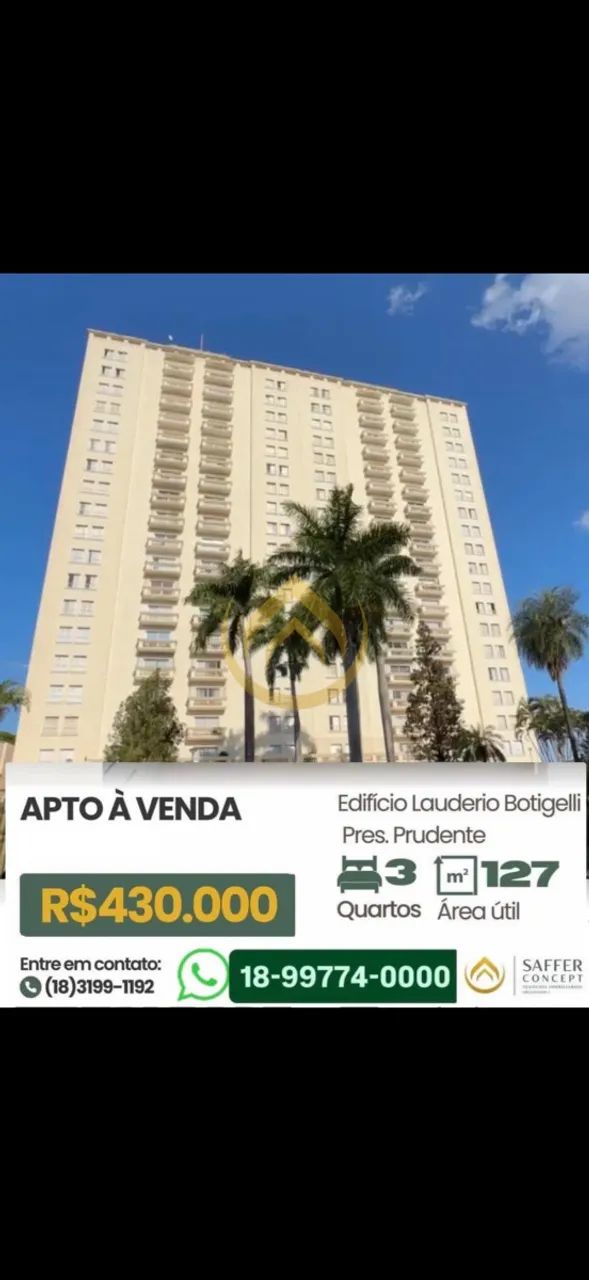 Apartamento à venda no Edifício Lauderio Botigelli