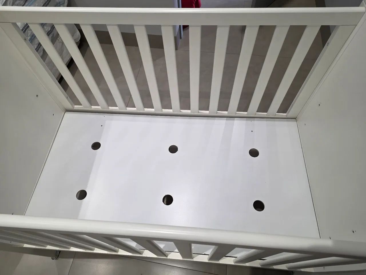 Berço Bebê Branco MDF + Colchão Ortobom  - Foto 3