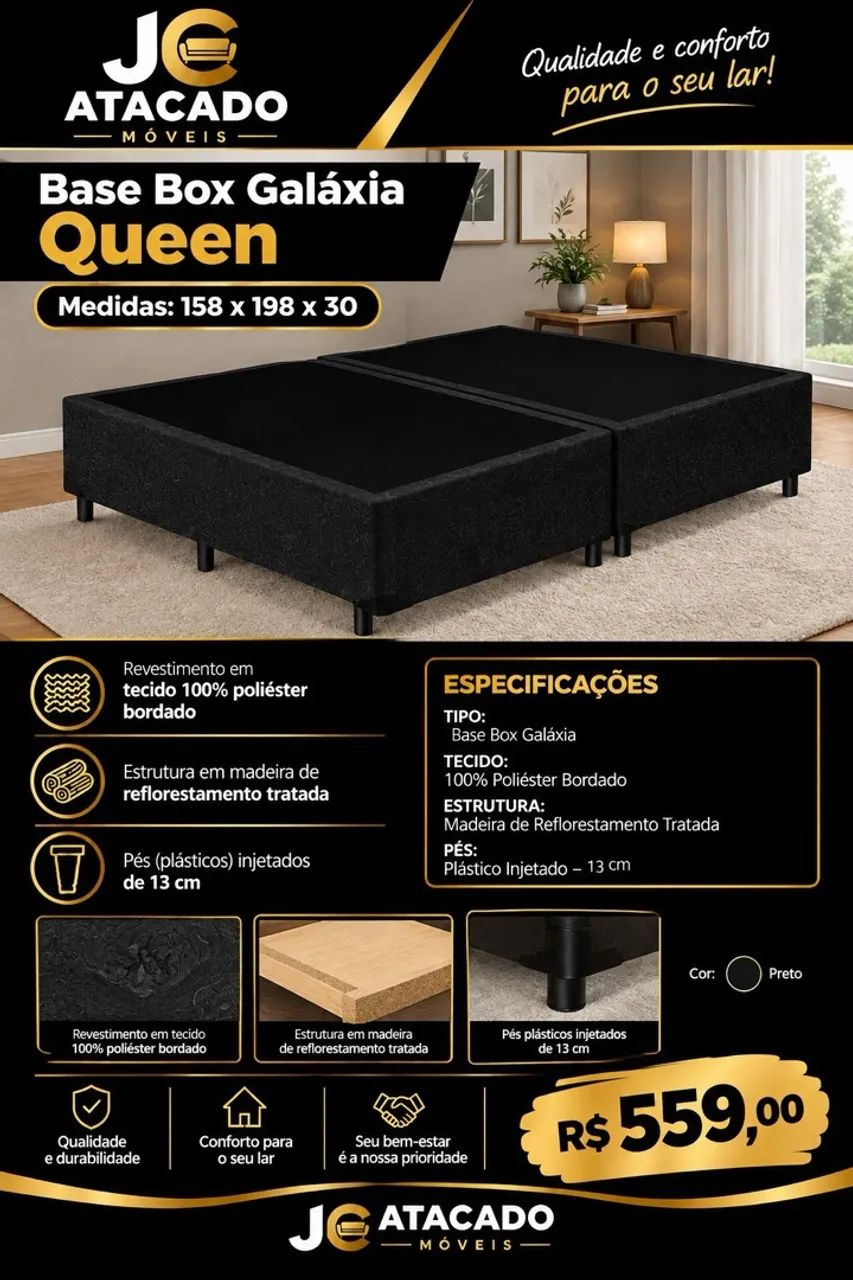 Base Box Galáxia Queen
