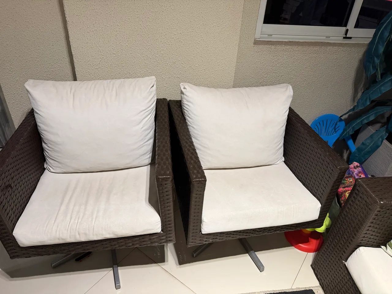 sofa e poltrona para jardim/ varanda - Foto 3