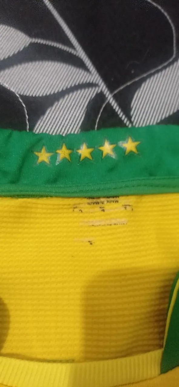 CAMISA DA SELEÇÃO BRASILEIRA 2006 RONALDINHO GAÚCHO EM EM BOM ESTADO  - Foto 4