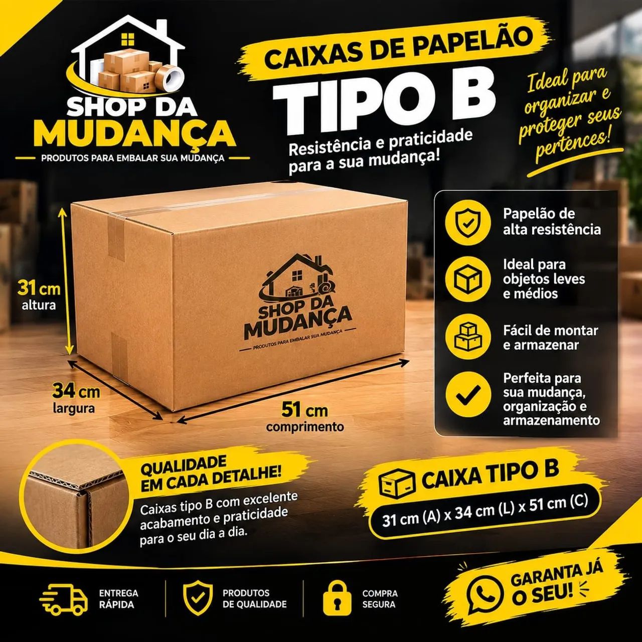 Kit mudança  - Foto 3