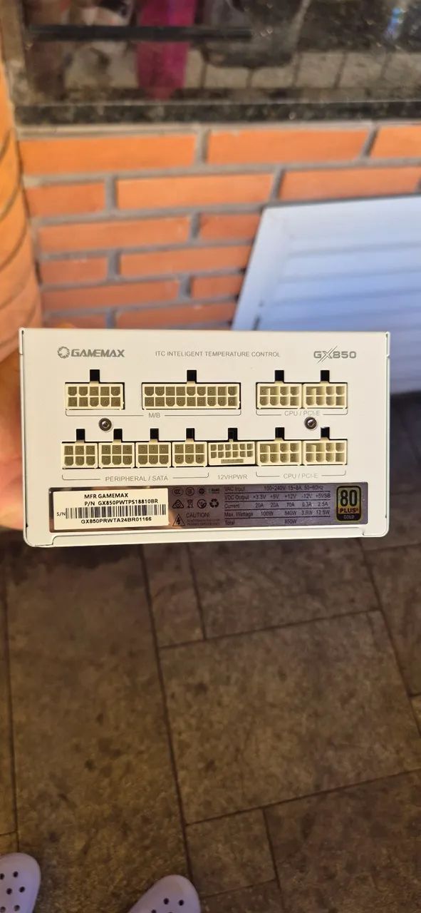 Fonte gamemax 850w branca  - Foto 3
