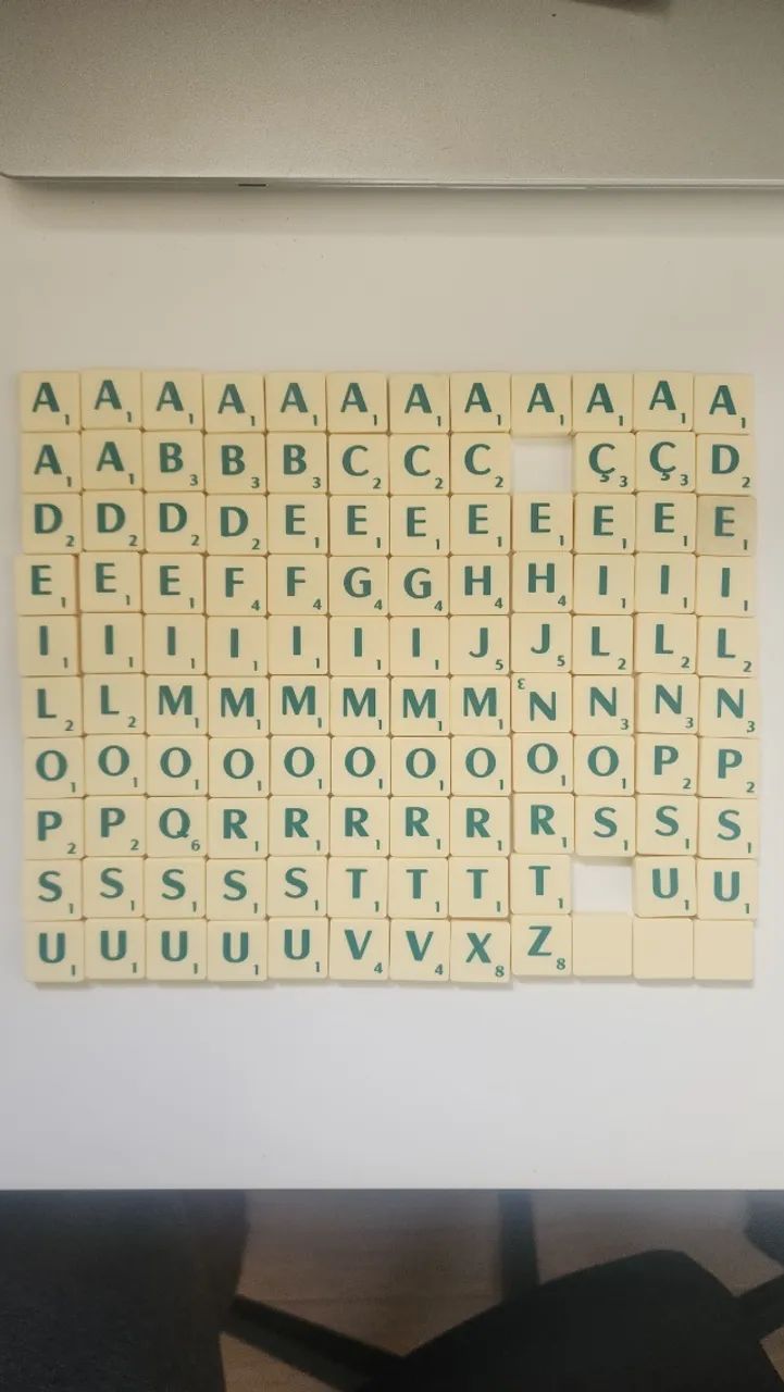 Jogo Scrabble Mattel - Peças para Reposição475480301712844802