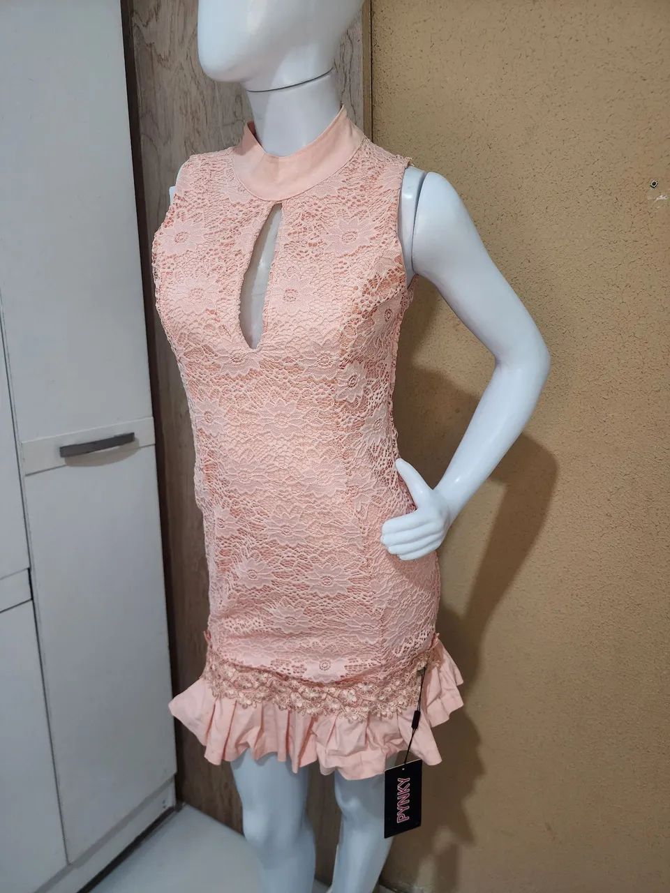 Vestido novo salmão da marca pink - Foto 2
