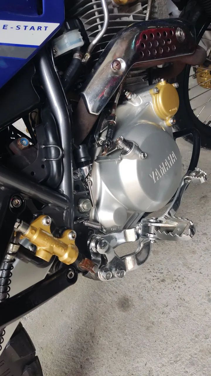 XT 600e ano 2001 cor azul  - Foto 5