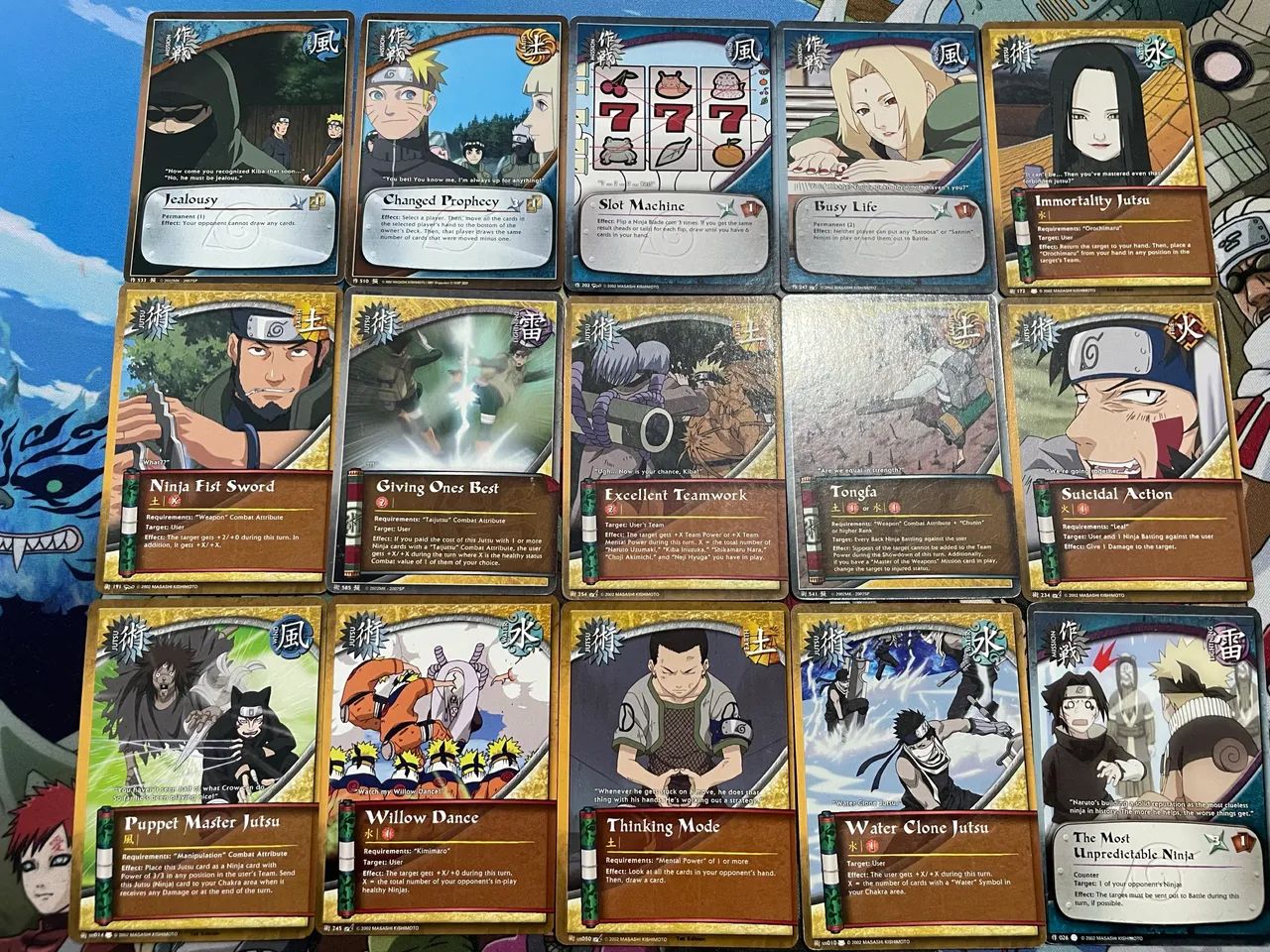 Lote 50 Cards Naruto CCG 1st Edition Original Shonen Jumps - Peças