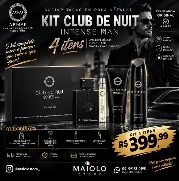 Vendo Kit Perfume CLUB DE NUIT 4 itens  - Foto 4