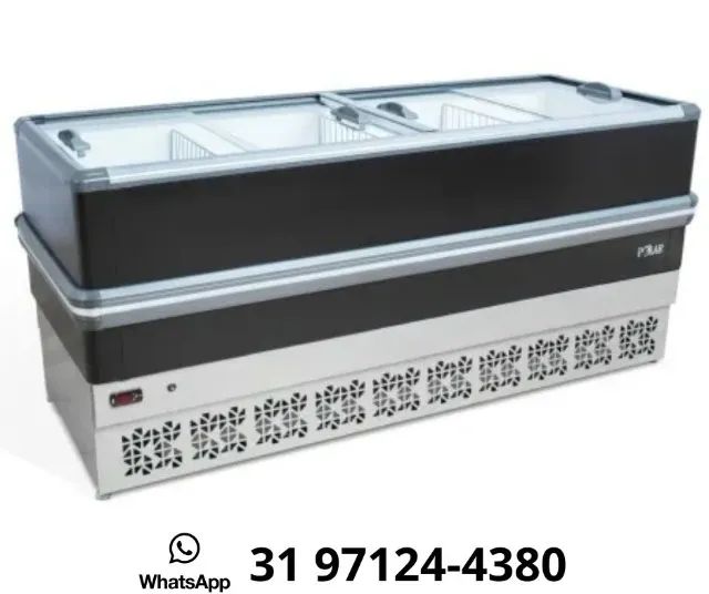 Ilha para Congelados 2M Preta Polar