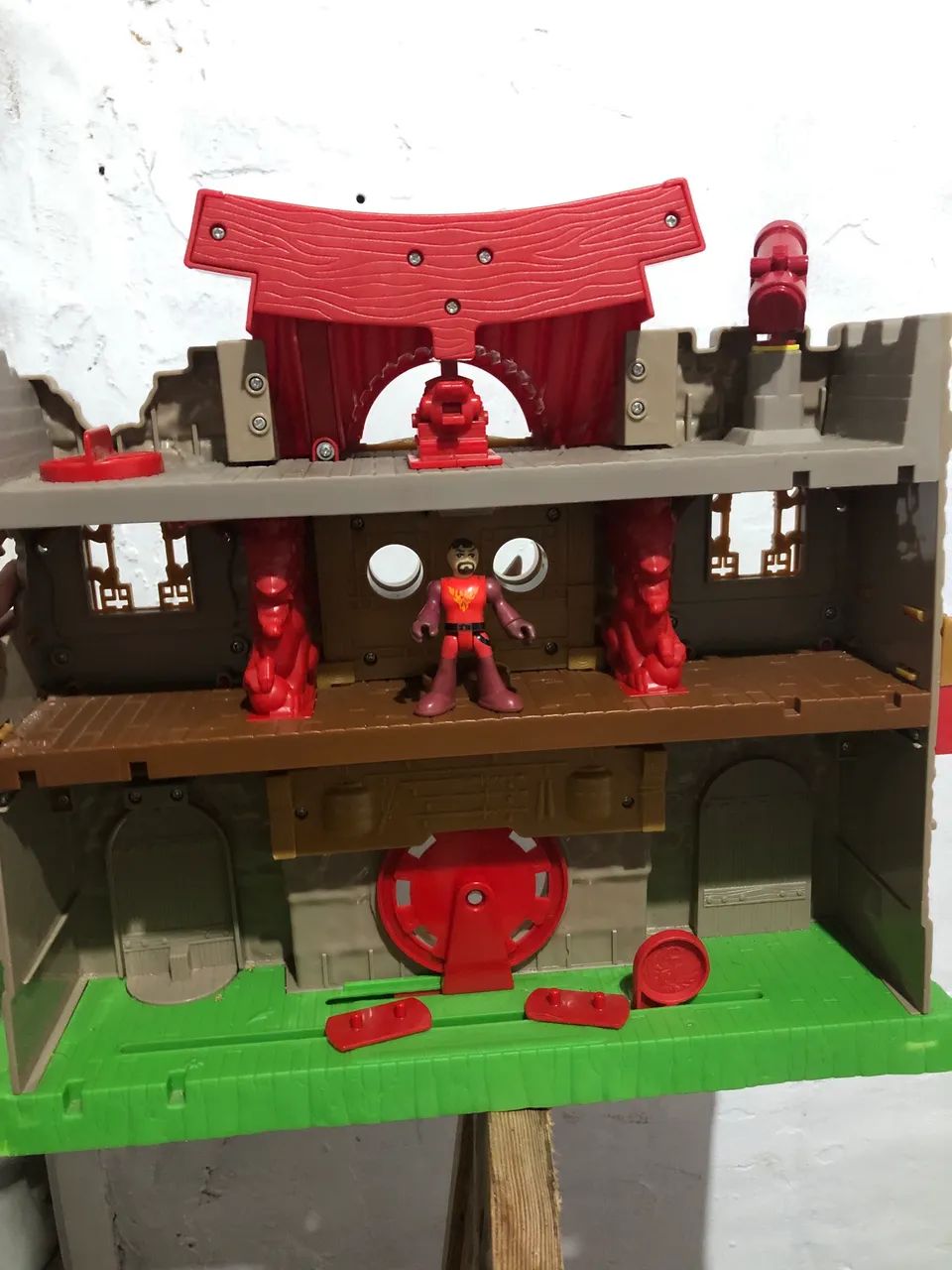 Castelo Samurai Imaginext Fisher-Price + Boneco Guerreiro Samurai - Foto 2