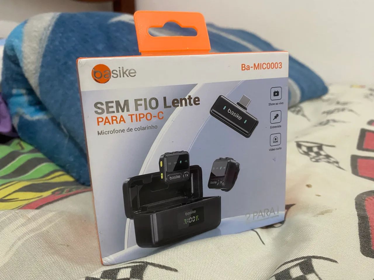 Microfone de Lapela Basike MIC-0003 - Foto 4