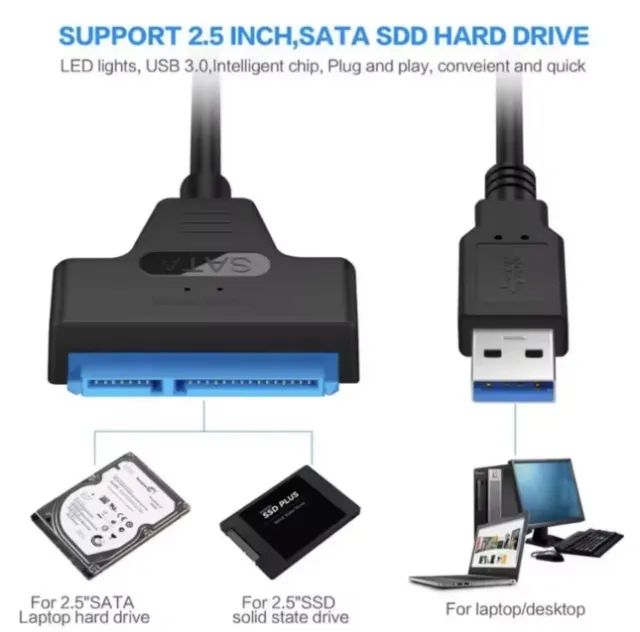 Cabo SATA para SSD/HD 2,5 POLEGADAS - Foto 2