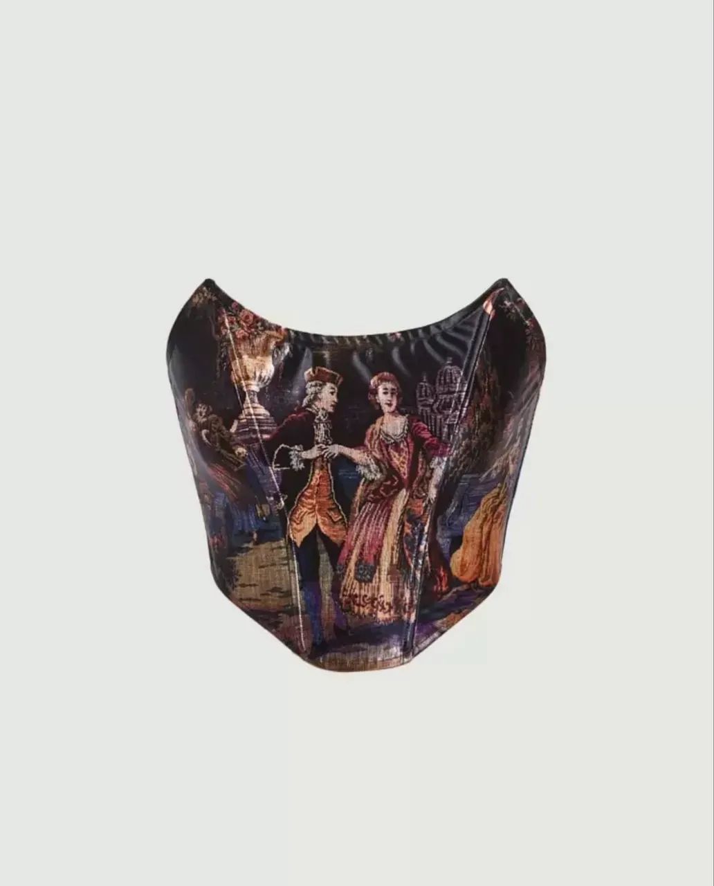 cropped corset feminino P multicolorido - Foto 3