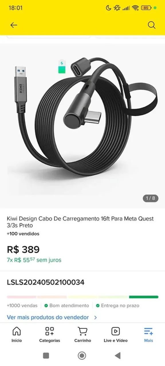 QUEST 3 | 512 Gb | Com caixa e acessório - Foto 3