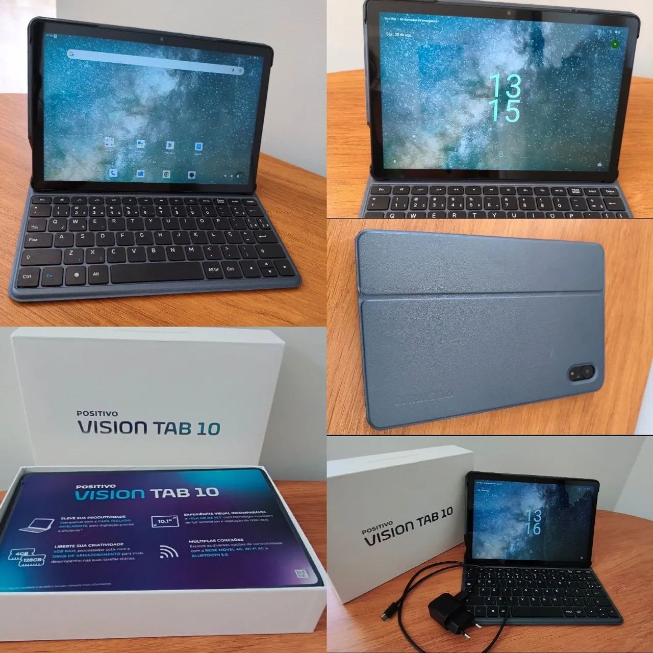 Tablet Positivo Vision Tab 10 128GB + 4GB RAM com Capa e Teclado - excelente estado - Foto 4