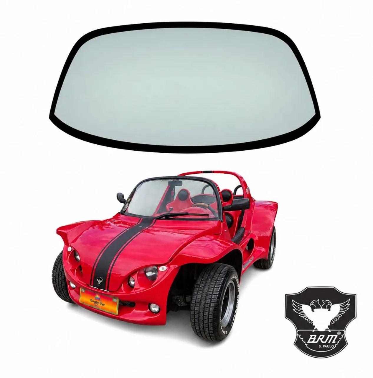 Parabrisa dianteiro Buggy modelo Way marcas BRM - Super Buggy Wake - Thor ( Fanavid ) - Foto 5