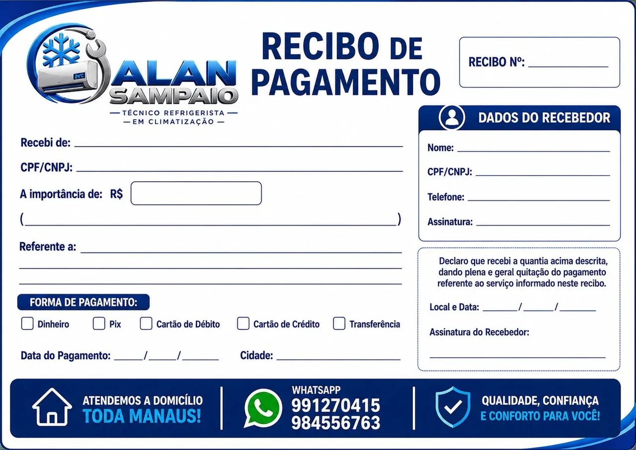 Recibo personalizado 