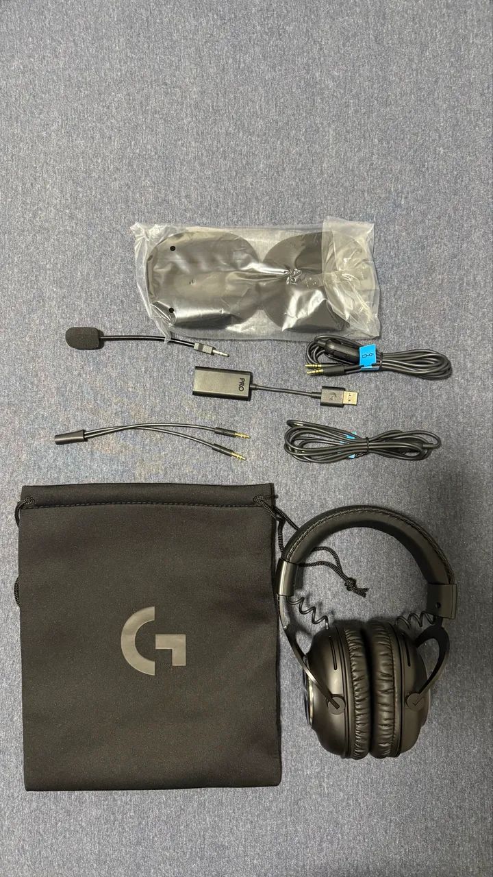 Headset Logitech G PRO X 7.1- Novo e Completo  - Foto 2