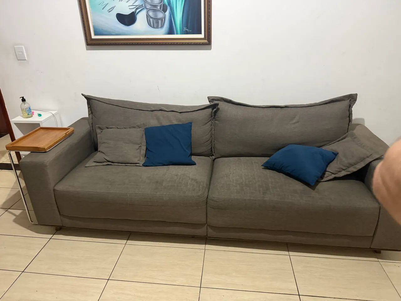 Sofá cinza excelente  - Foto 3