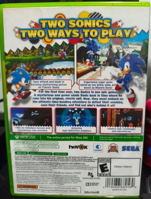 Sonic Generations XBOX 360 Original - Foto 2