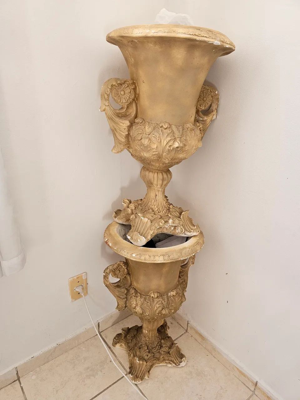 Vasos de gesso 