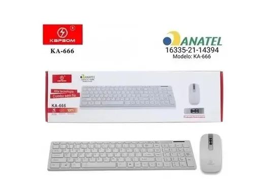 Kit Mouse e teclado sem fio Kapbom KA-666 - Foto 3