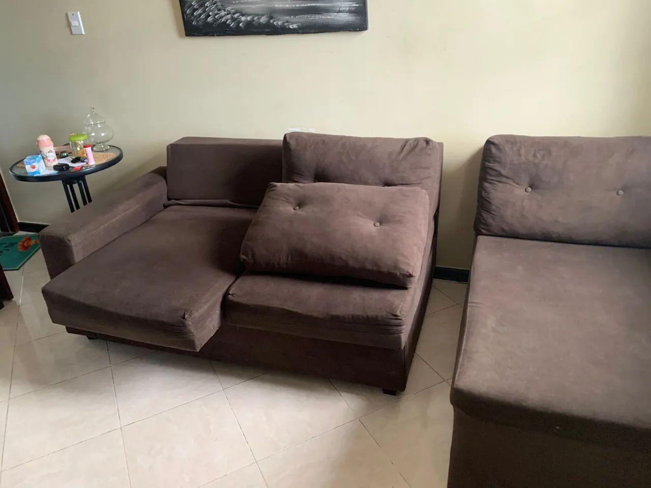 Sofá 3 lugares com charme esquerda 