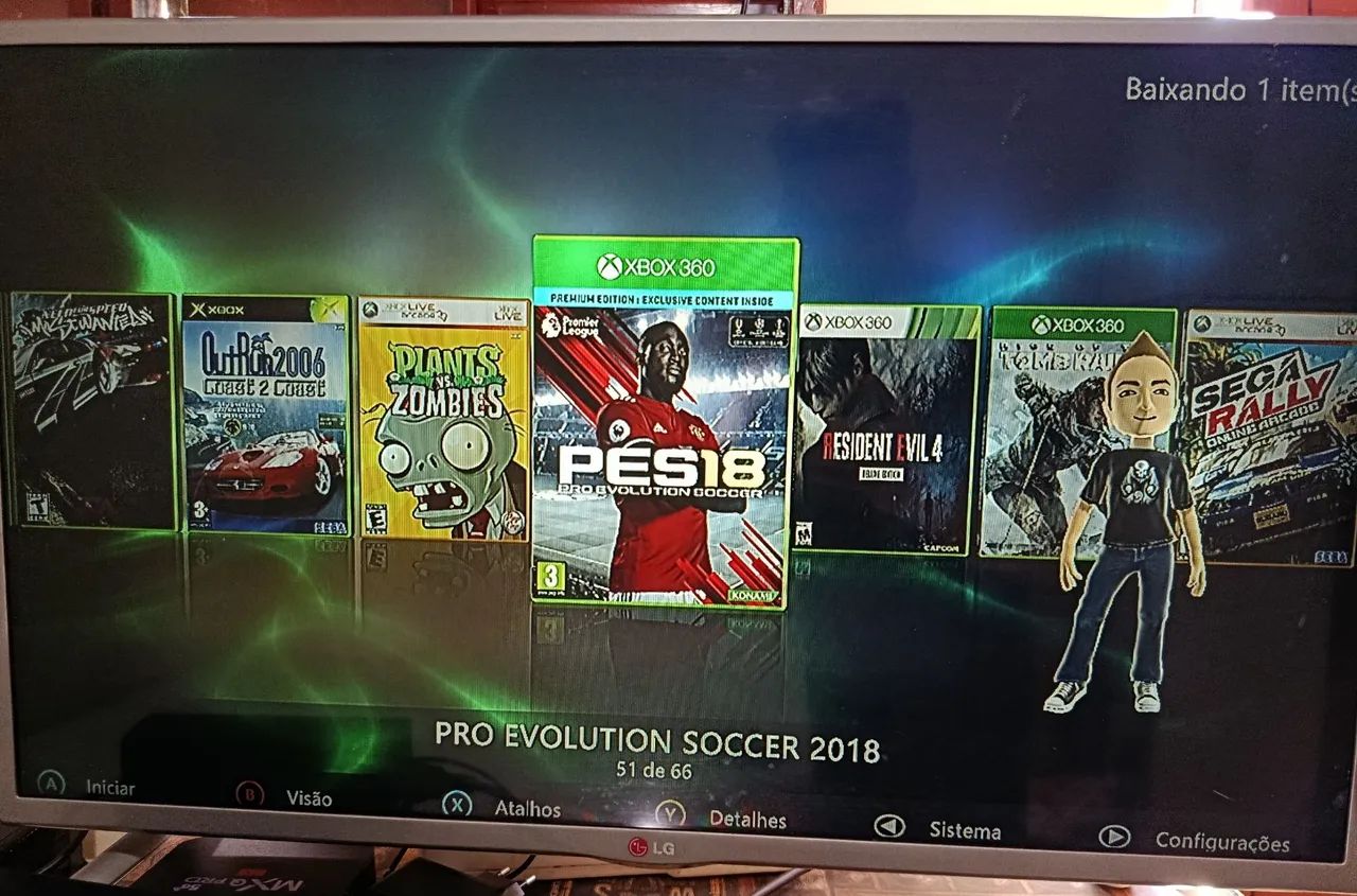 Xbox 360 com 66 jogos  - Foto 4