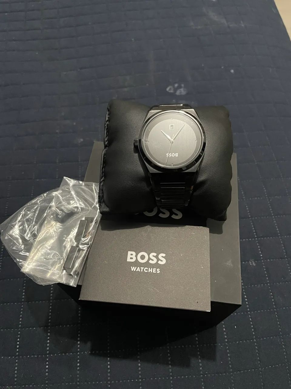 Relógio Hugo Boss preto fosco original 