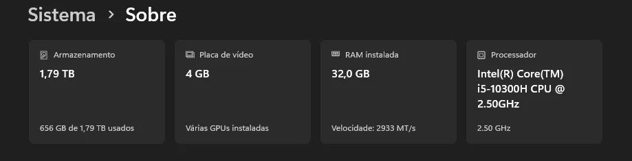 ACER NITRO 5 - Intel Core i5 - 32gb RAM - GTX 1650 - 1TB SSD - 17" Polegadas - Foto 3