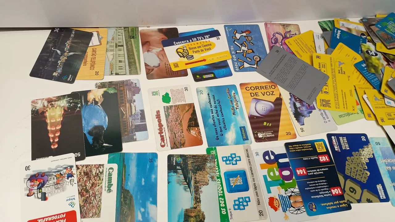 Lote de cartão telefônico com aproximadamente 180 cartão - Foto 3