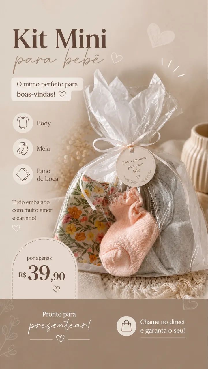 Kit maternidade bebê 