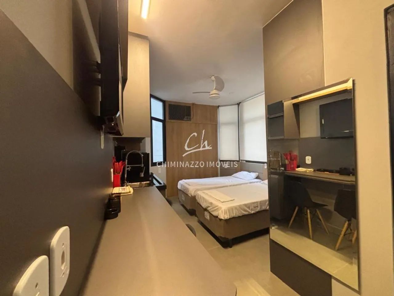 Flat para alugar em Campinas, Centro, com 1 quarto, com 28 m², Portal do Carmo - Foto 2