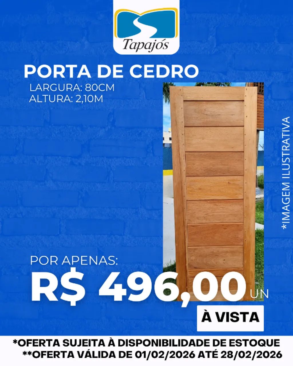 Porta de Cedro na Tapajós Madeiras