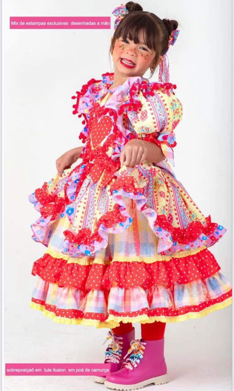 Vestido Junino Sofie Jolie Jardim do Amor - Foto 2