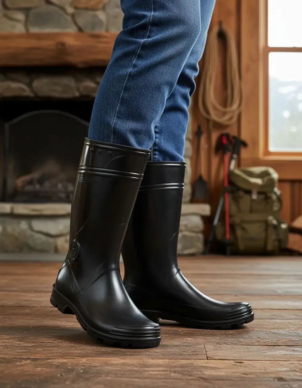 Botas de borracha cano longo impermeável  - Foto 3