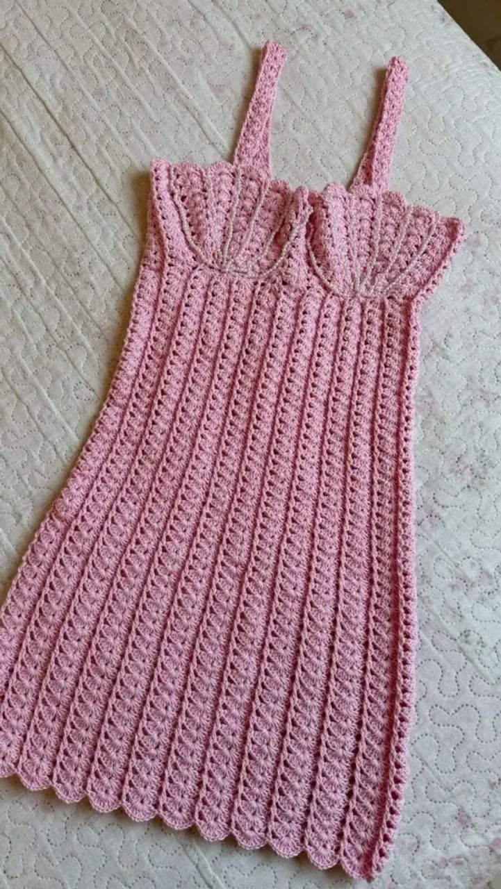 Vestido de crochê
